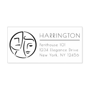 Elegant Stylish Classic Rich Luxury Return Address Self-inking Stamp