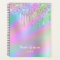 Elegant stylish colourful holographic glitter drip