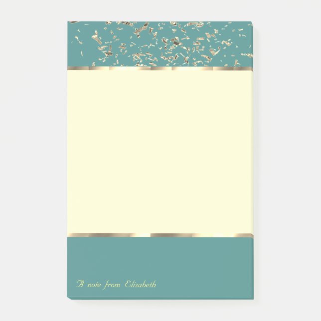 Elegant Stylish,Confetti Post-it Notes (Front)