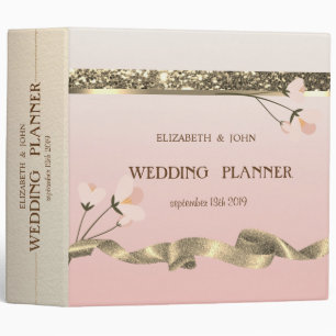 Elegant Stylish Floral Wedding Binder