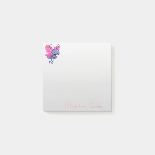 Elegant Stylish Girly ,Cartoon Bee Post-it Notes (Front)
