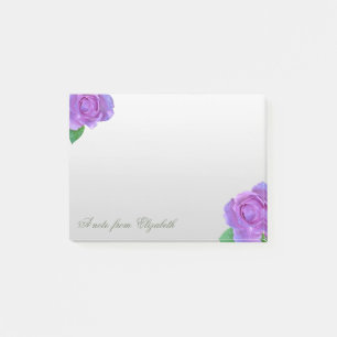 Elegant Stylish Girly ,Purple Rosees Post-it Notes
