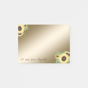 Elegant Stylish,Girly, Sunflowers Post-it Notes