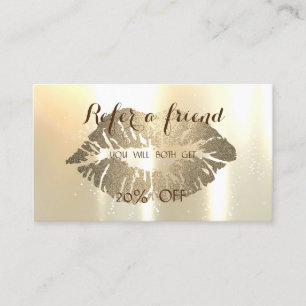 Elegant Stylish Glamourous  Referral Card