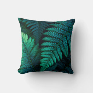 Elegant Stylish Greenery Botanical Cottage Leaves Throw Pillow