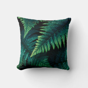 Elegant Stylish Greenery Botanical Cottage Leaves Throw Pillow