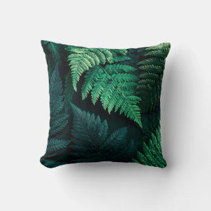 Elegant Stylish Greenery Botanical Cottage Leaves Throw Pillow