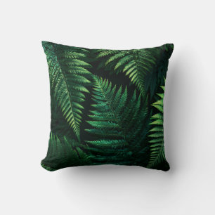 Elegant Stylish Greenery Botanical Cottage Leaves Throw Pillow