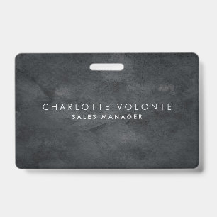 Elegant Stylish Grey Professional Art Badge