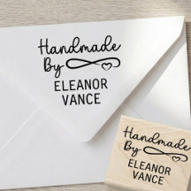 Elegant Stylish Handmade By Script Heart 