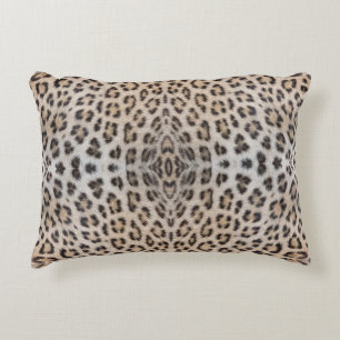 Elegant stylish leopard cheetah fur animal print accent pillow
