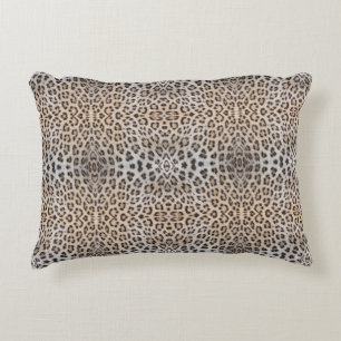 Elegant stylish leopard cheetah fur animal print accent pillow