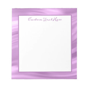Elegant Stylish Lilac Purple Swirl Pattern Notepad