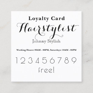 Elegant stylish loyalty customer card