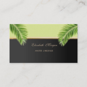 Elegant  Stylish Modern ,Polka Dots,Palm Leaves Business Card