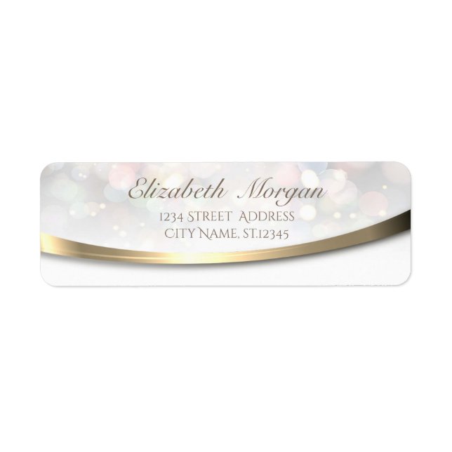 Elegant Stylish Modern Sophisticated,Bokeh (Front)