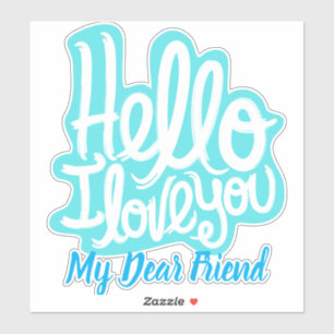 elegant stylish modern trendy i love you