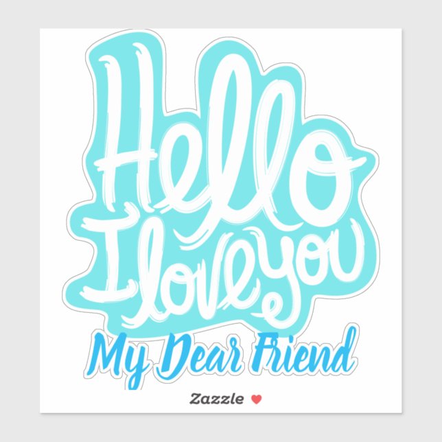 elegant stylish modern trendy i love you (Sheet)