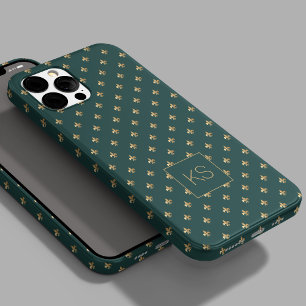 Elegant stylish pattern monogrammed  Case-Mate iPhone 14 pro case
