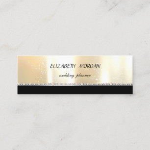 Elegant Stylish Professional ,Black,Shiny Mini Business Card