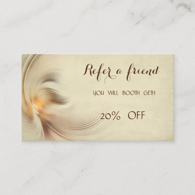 Elegant Stylish Referral Card (Front)