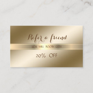 Elegant Stylish ,Shiny  Referral Card