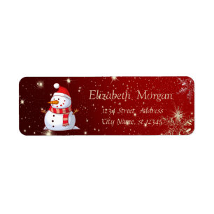 Elegant Stylish,Snowman,Snowflakes
