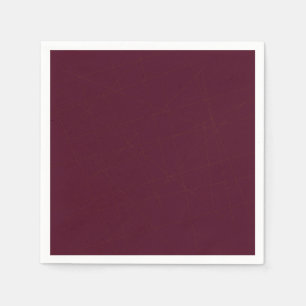 Elegant stylish solid dark purple burgundy napkin