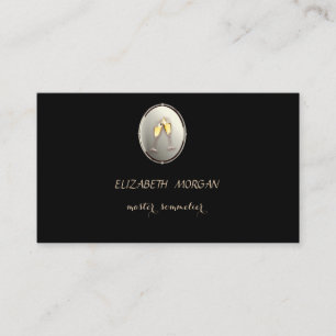 Elegant Stylish Sophisticated ,Black, Glass Business Card