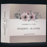 Elegant Stylish Sophisticated  Floral Wedding Binder<br><div class="desc">Elegant chic floral wedding planner.</div>