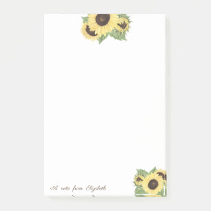 Elegant Stylish Sunflowers Post-it Notes
