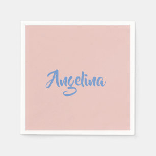 Elegant Stylish Trendy Unique Handwriting Script Napkin