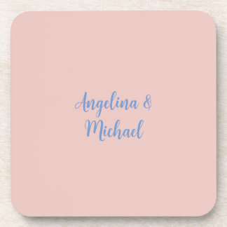 Elegant Stylish Trendy Unique Names Calligraphy Coaster