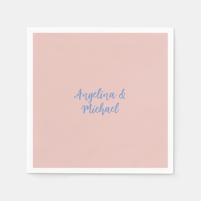 Elegant Stylish Trendy Unique Names Calligraphy Napkin (Front)