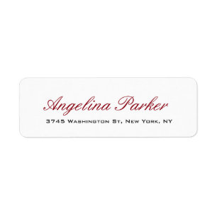 Elegant Stylish Trendy White Red Handwrite Script