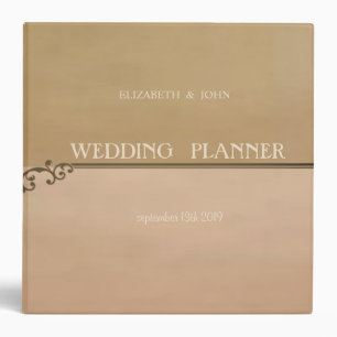 Elegant Stylish Vintage Wedding Binder