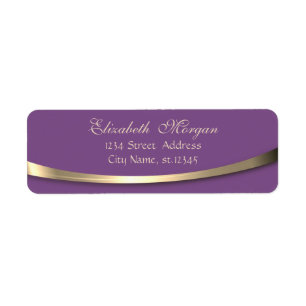 Elegant Stylish,Violet ,Gold