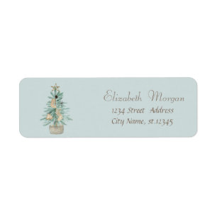 Elegant,Stylish Watercolor Christmas Tree