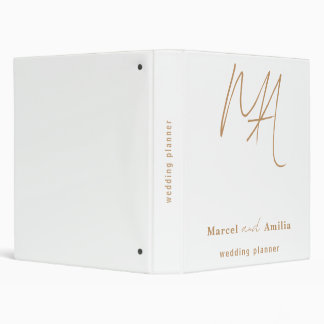 Elegant Stylish Wedding Gift  Binder