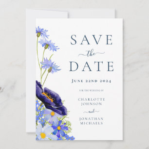 Elegant Summer Floral Wedding Save The Date