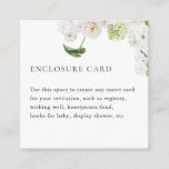 Elegant Summer Greenery Square Enclosure Card<br><div class="desc">Elegant Summer Greenery Square Enclosure Card</div>