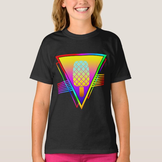 Elegant Summer Retro Ice Drop T-Shirt (Front)