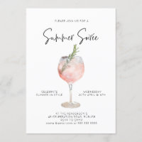 Elegant Summer Soiree Drinks Cocktail Party Pink