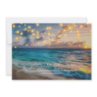 Elegant Summer Sunset Beach String Lights, Wedding