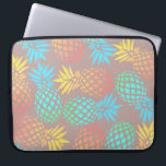 elegant summer tropical colourful pineapple laptop sleeve<br><div class="desc">Pretty pineapple pattern.</div>