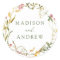 Elegant Summer Wildflower Wreath Wedding