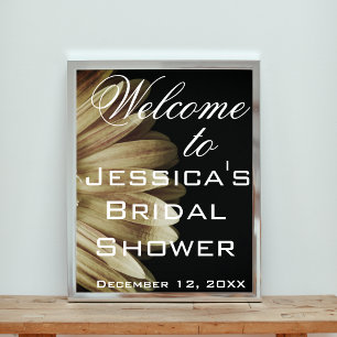 Elegant Sunflower Bridal Shower Poster