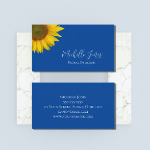 Elegant Sunflower  Business Card