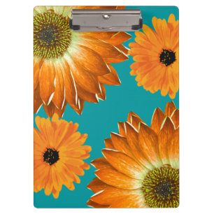Elegant sunflowers clipboard
