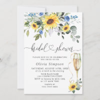 Elegant Sunflowers Eucalyptus BRIDAL SHOWER